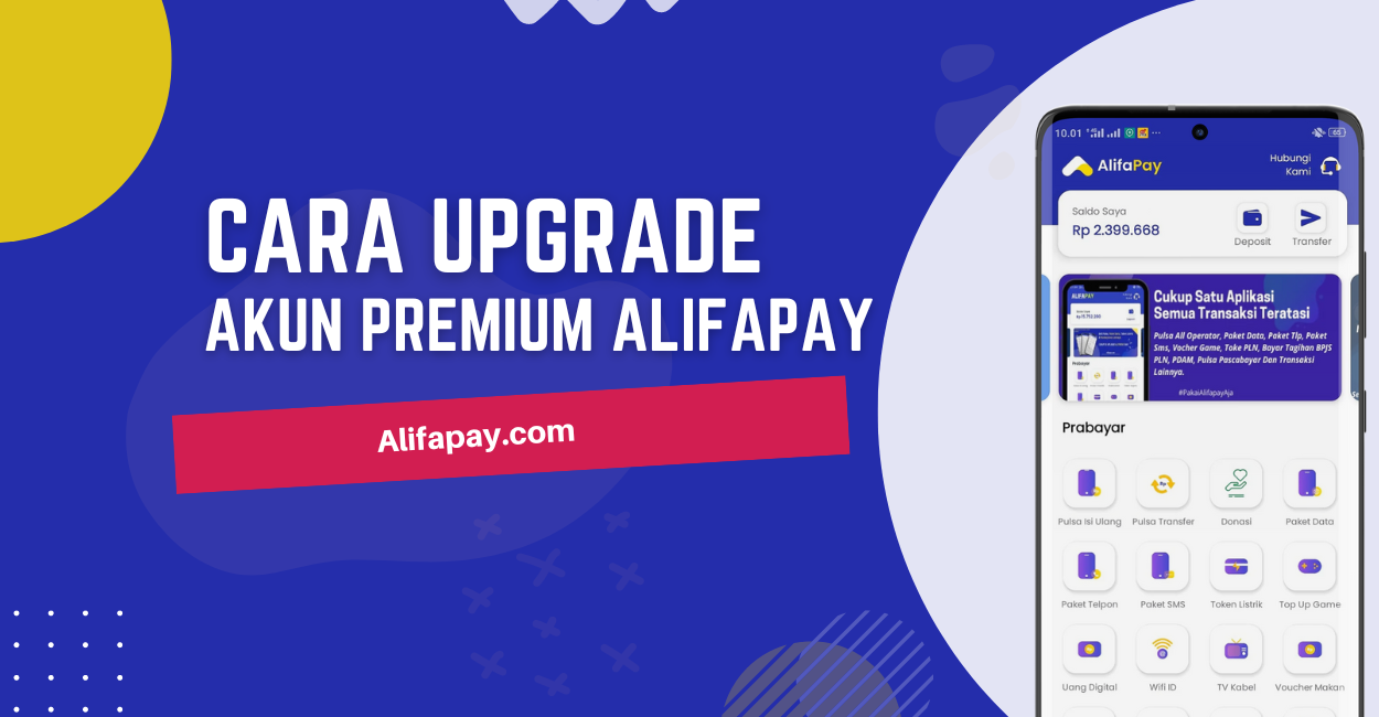 Cara upgrade akun premium alifapay